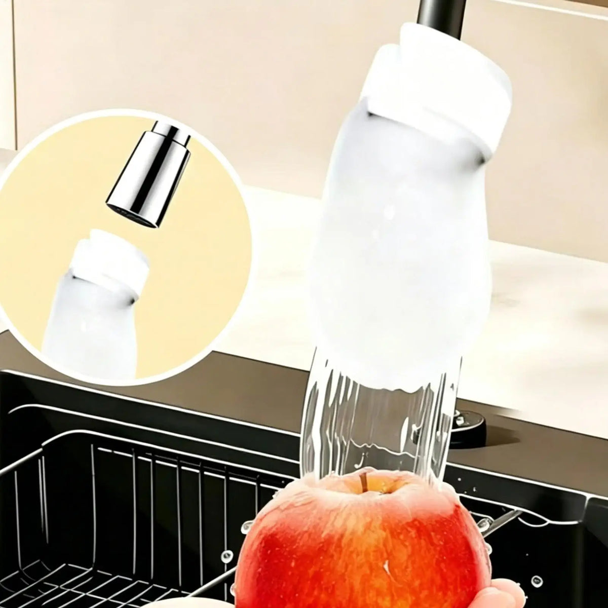 50-Piece Faucet Filter Cotton Bags – Splash-Proof Sink Pouches