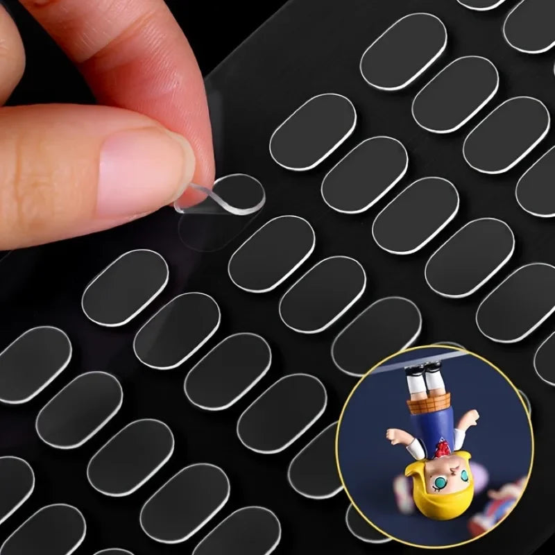 Transparent Double-sided Tape Pads Non-marking Anti-skid Adhesive DIY