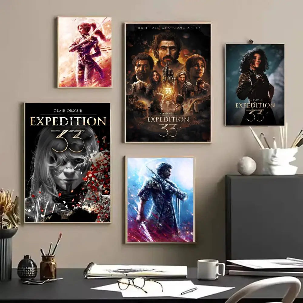 C-Clair Expedition 33 Frameless Canvas Wall Art Poster