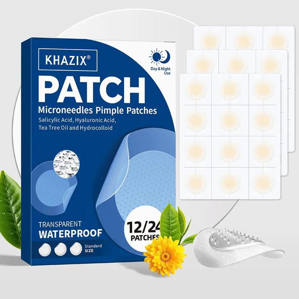 Micro Needle Hydrocolloid Acne Patches – 12 or 24pc