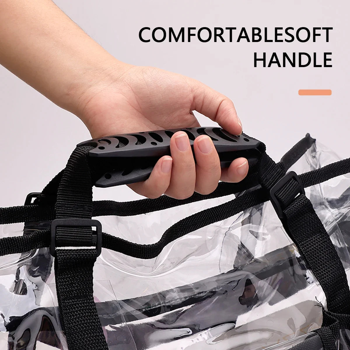 Transparent Waterproof Hairdressing Backpack | Salon Barber Bag