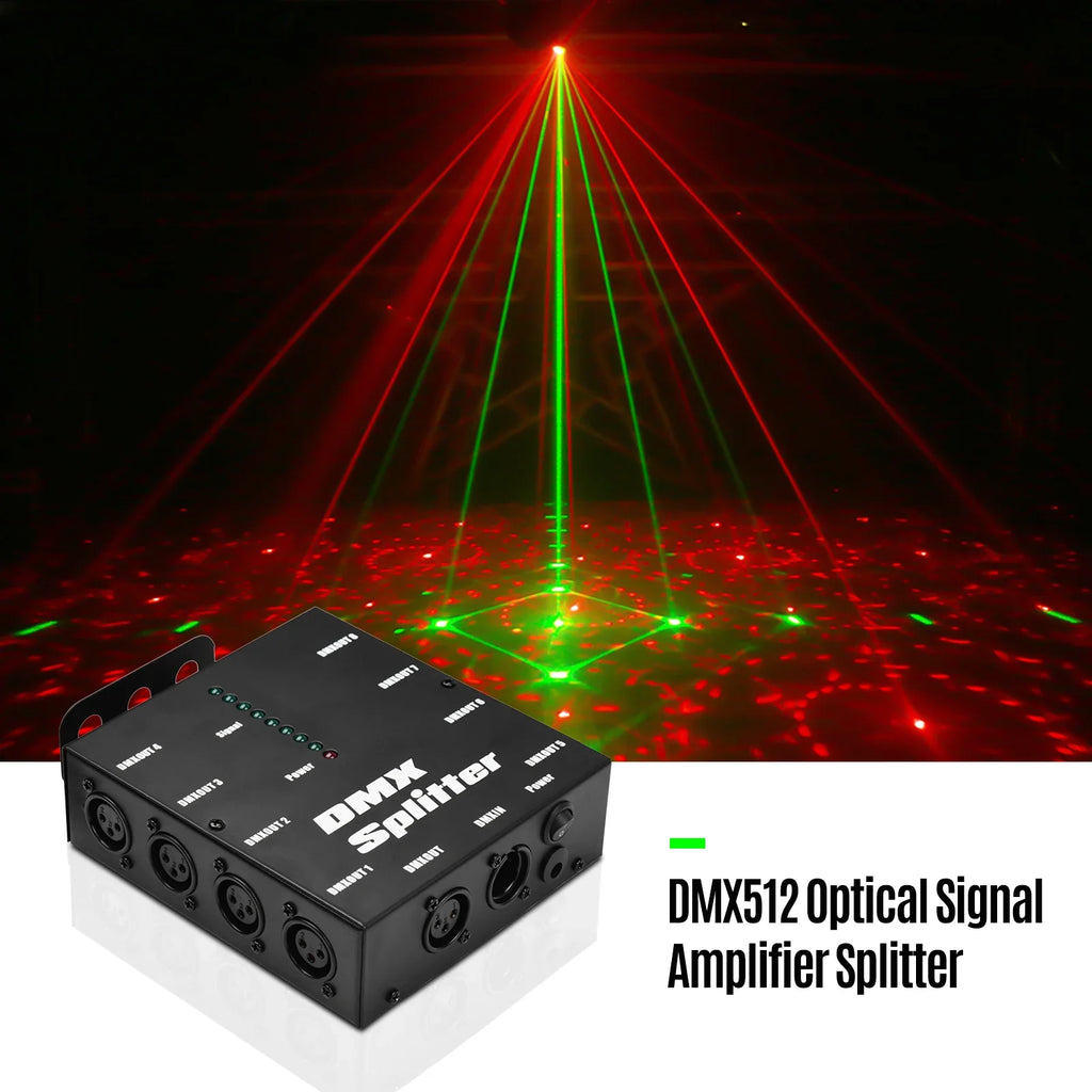 DMX512 1 Direct Input Output 8 Independent Outputs Optical Signal