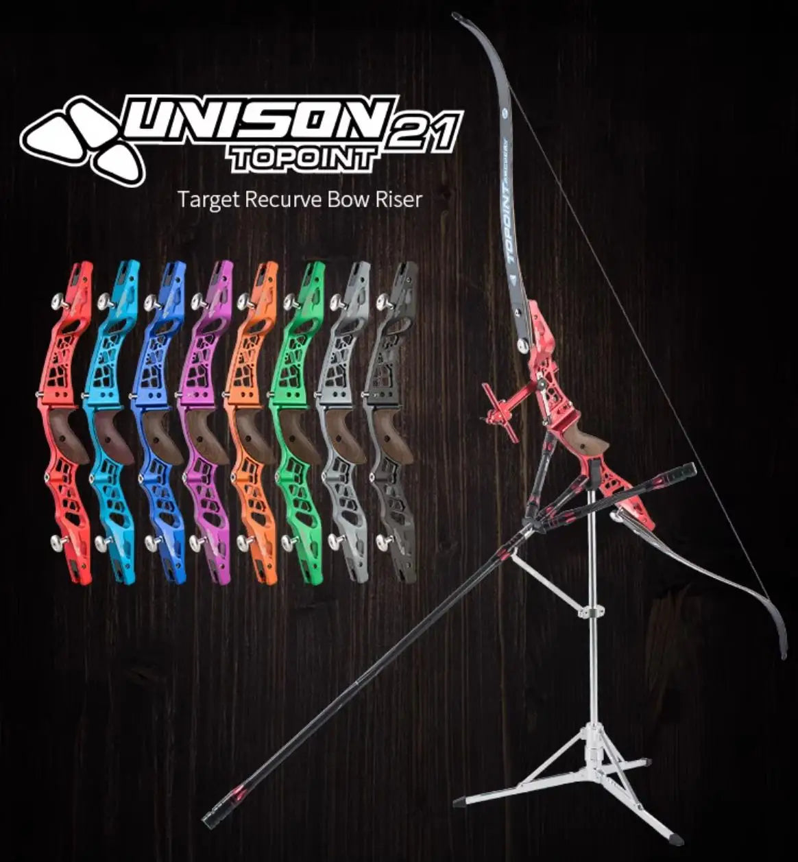 Topoint 23 Recurve Bow ILF Riser Aluminum Alloy RH LH Archery Hunting