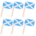 Scotland Flag Wooden Toothpicks Cupcake Toppers Food Picks National