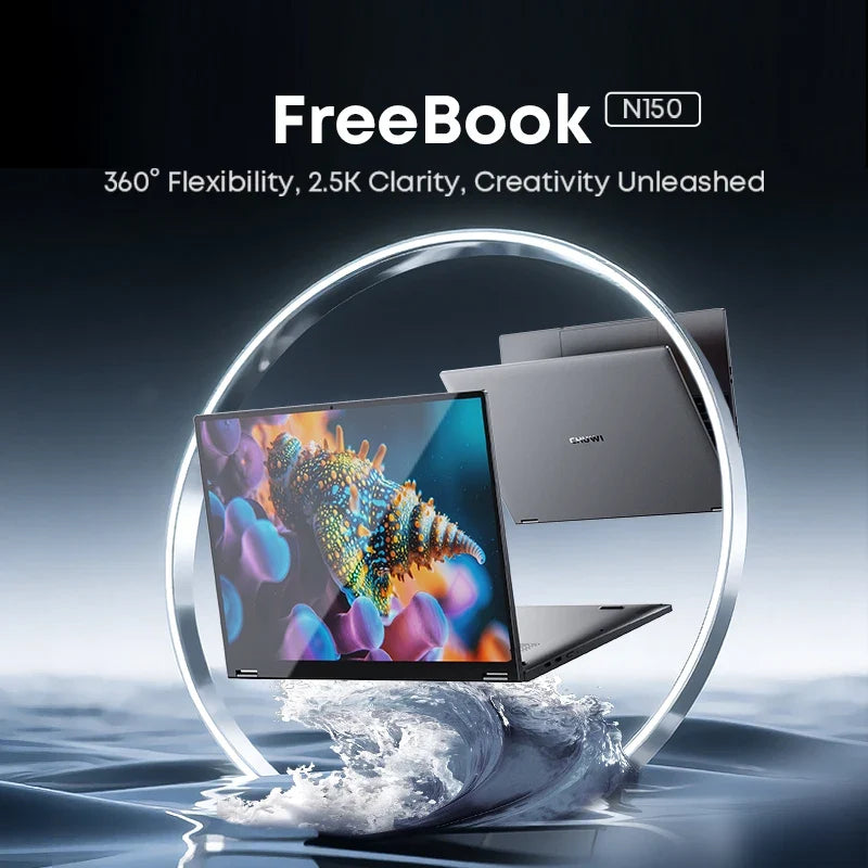 CHUWI FreeBook 2-in-1 Laptop 13.5" Touch Intel N150 512GB SSD