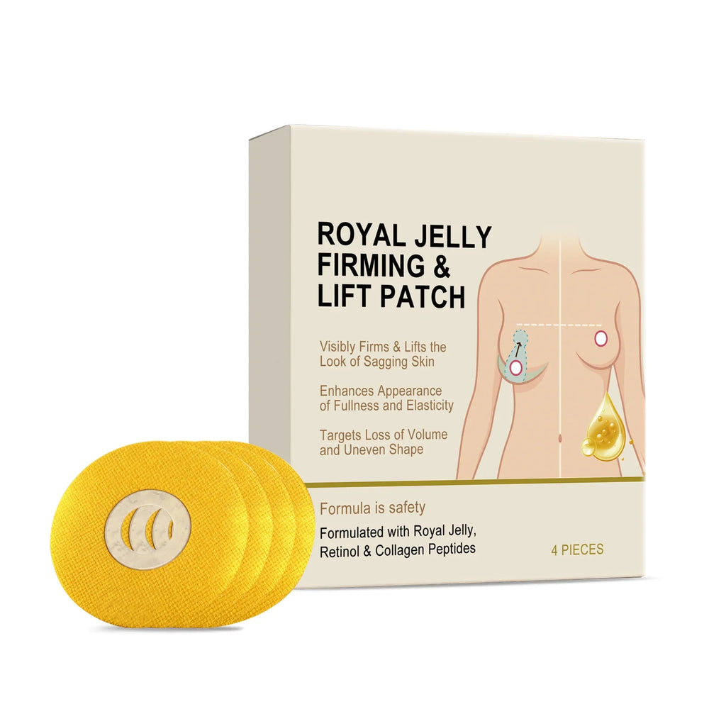 Firming Breast Patches – Royal Jelly, Retinol & Collagen | 4-Pack