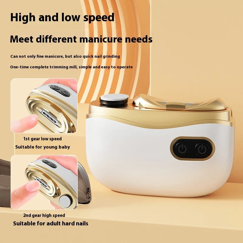 Electric Rechargeable Nail Trimmer with LED Light | Baby & Adult