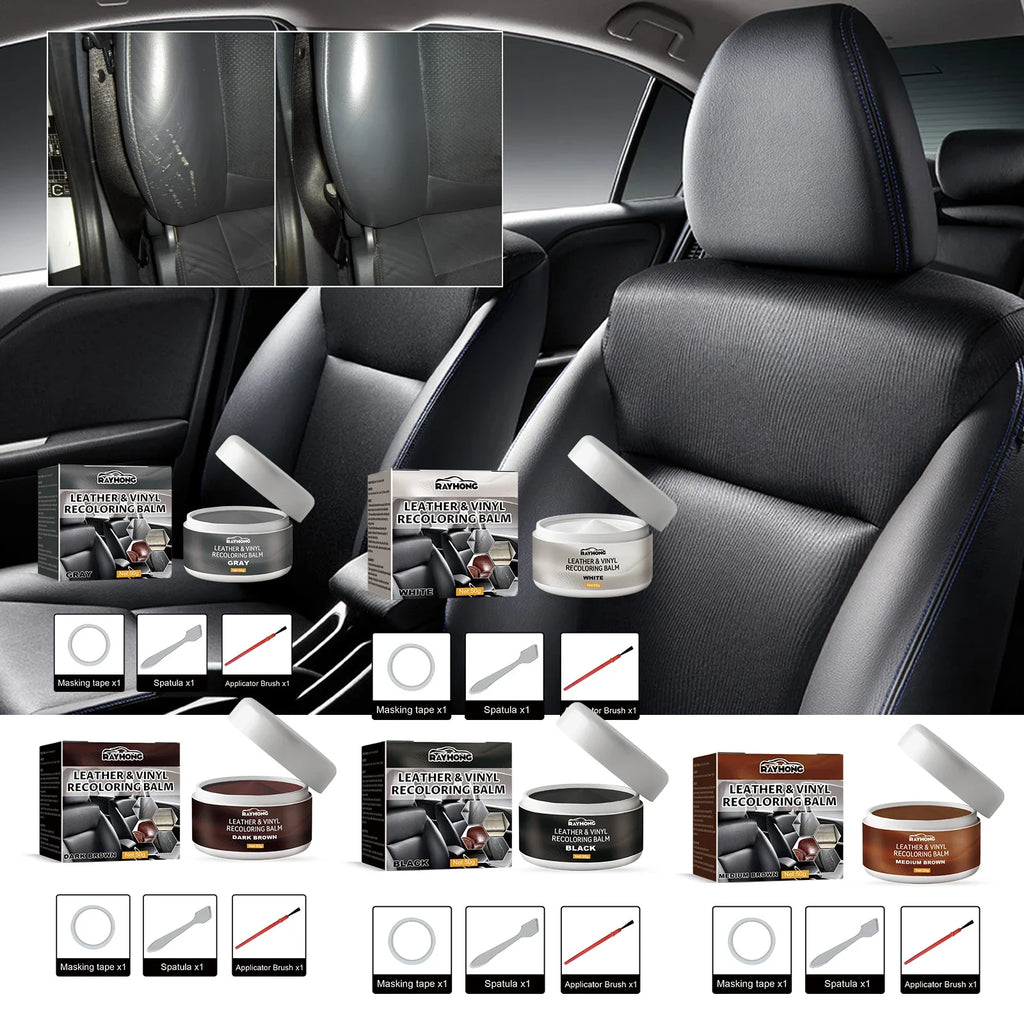 Leather Touch Up Paste Set – Repair Car Seats, Sofas & Shoes
