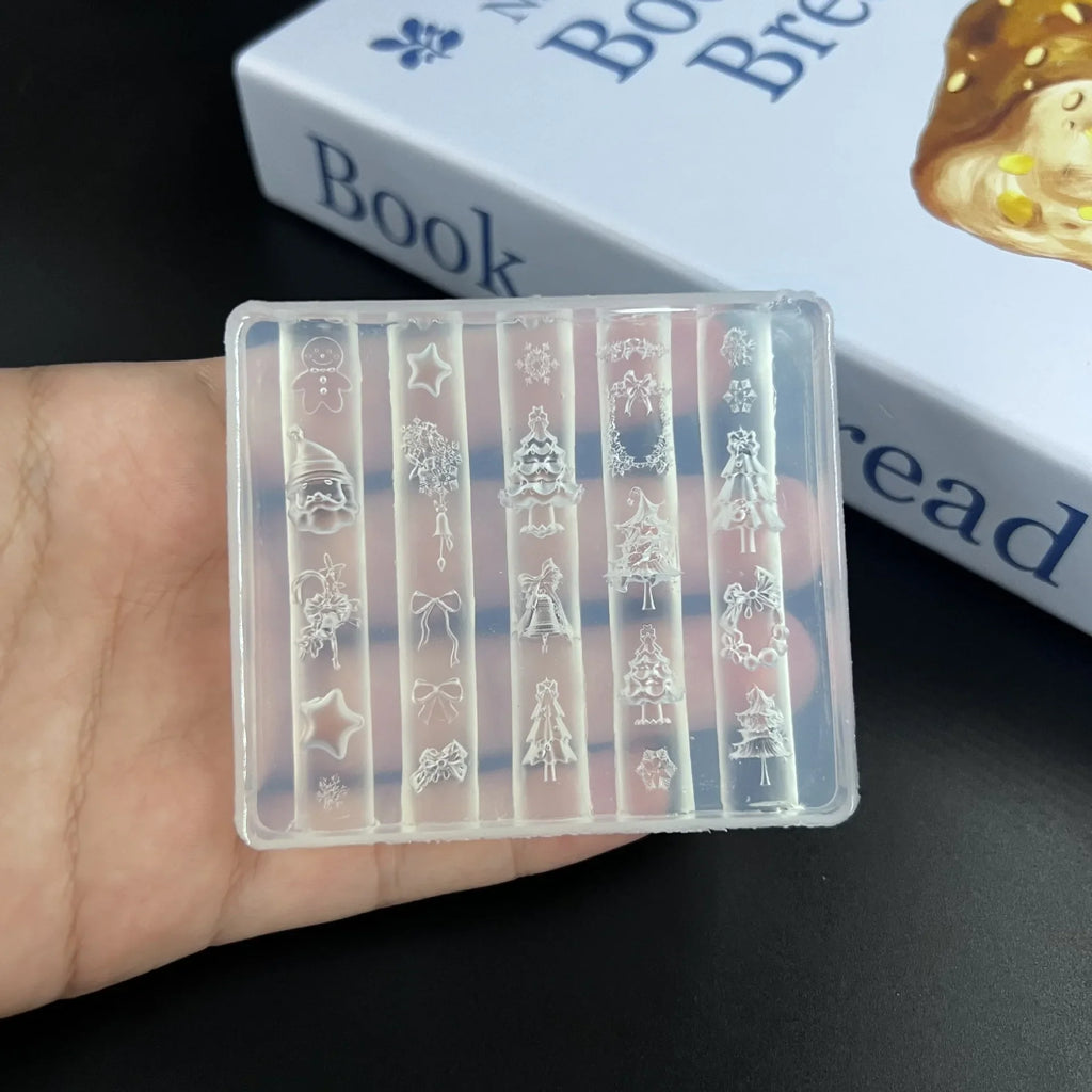 3D Christmas Nail Art Silicone Mold – DIY Holiday Designs
