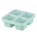 4 Grid Snack Containers Reusable Meal Prep Lunch Portable Kids Adults