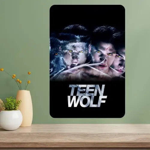Teen Wolf TV Show Metal Poster Sign | Retro Aluminum Wall Art