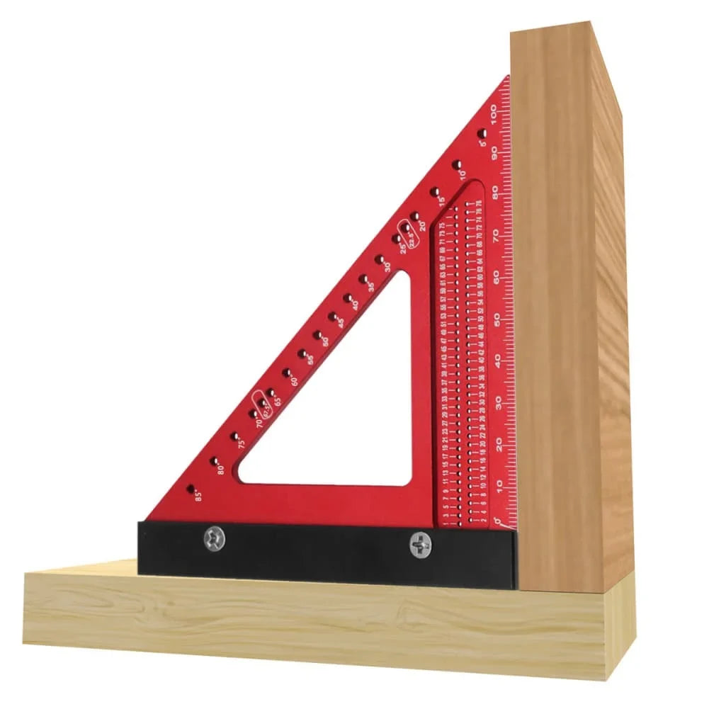 Aluminum Alloy Woodworking Triangle Ruler – Angle Marker
