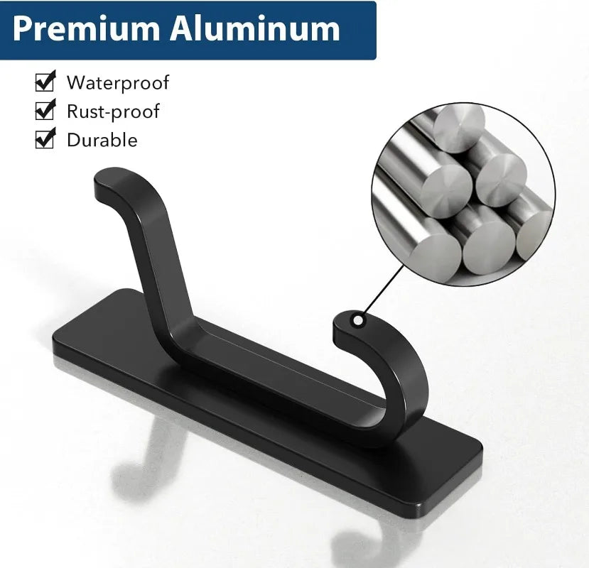 No Drill Traceless Invisible Hooks Heavy Duty Stainless Steel Wall