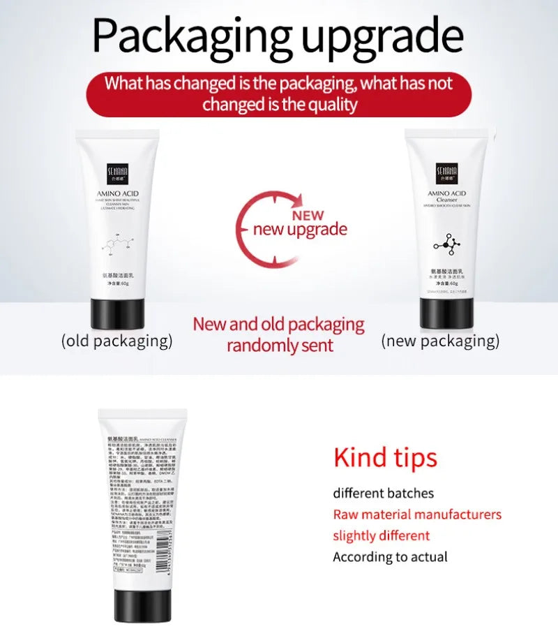 Nicotinamide Amino Acid Face Cleanser Facial Scrub Cleansing Acne Oil