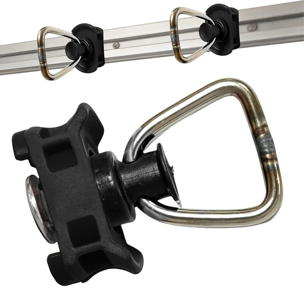 L Track Single Stud Tie Down Ring | Heavy Duty Cargo Fitting