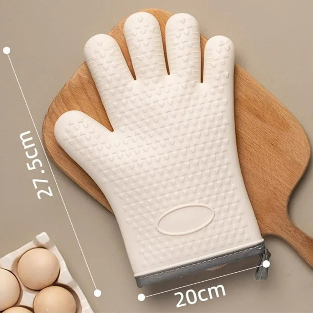 Silicone Oven Gloves Heat Resistant | BBQ & Baking Mitts
