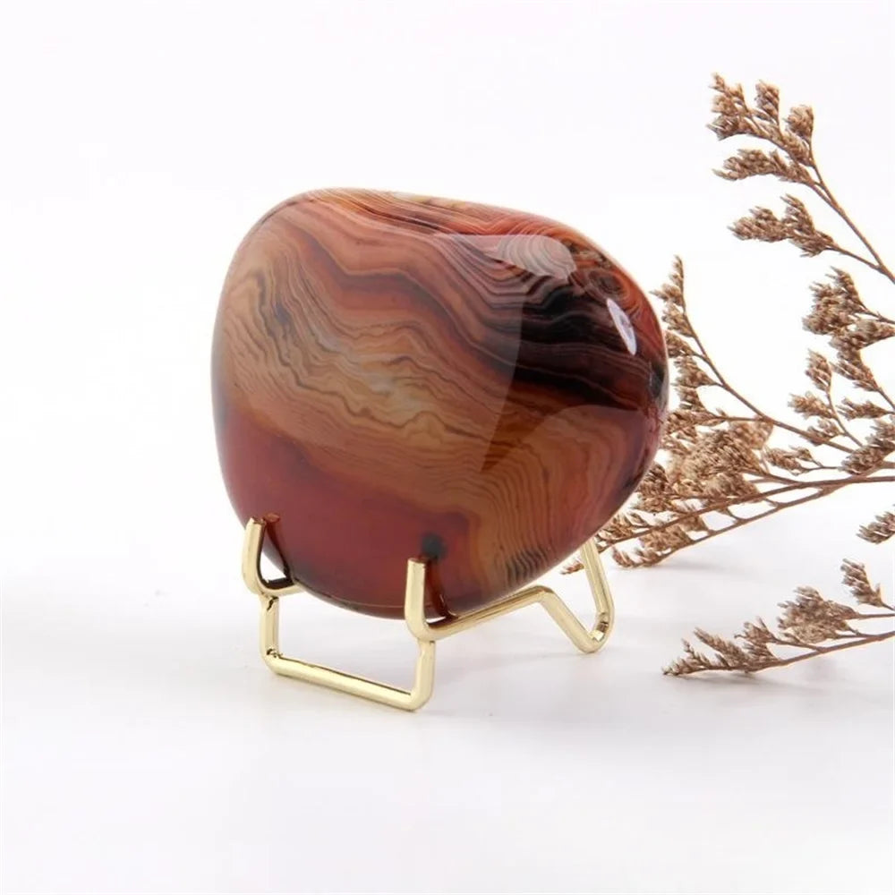 Metal Arm Display Stand Easel Gemstone Mineral Home Decor Minerals