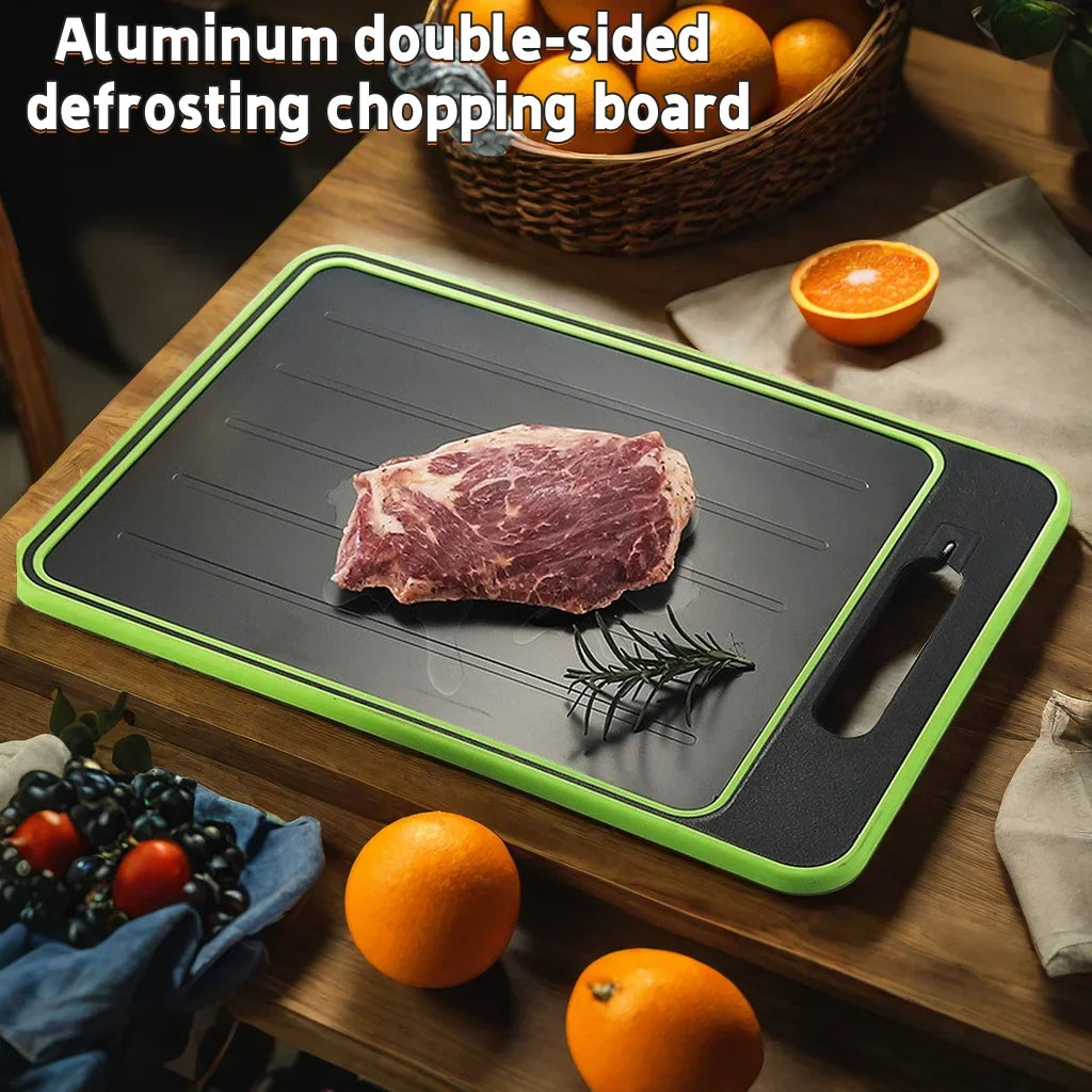 Aluminum Defrost Cutting Board – Grinder & Knife Sharpener