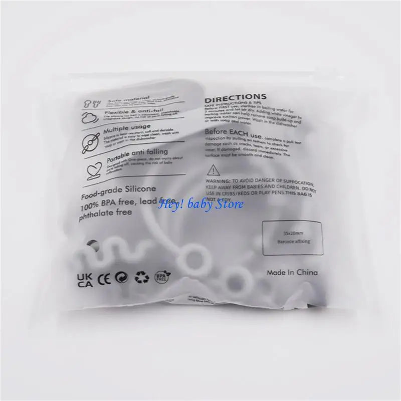 Silicone Baby Bottle & Pacifier Harness Strap for Strollers