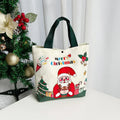 Christmas Canvas Tote Bags – Santa, Reindeer & Snowman Gift Bags