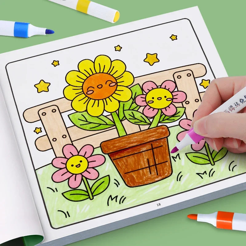 Children's Painted Painting Book Cozy Friend Cute Comfy Coloring