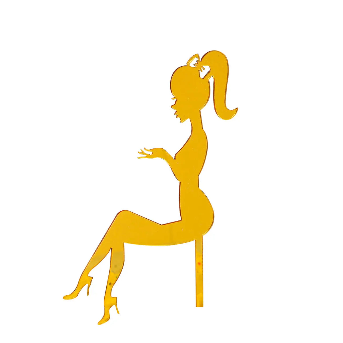 High Heels Lady Acrylic Cake Topper | Elegant Party Decor