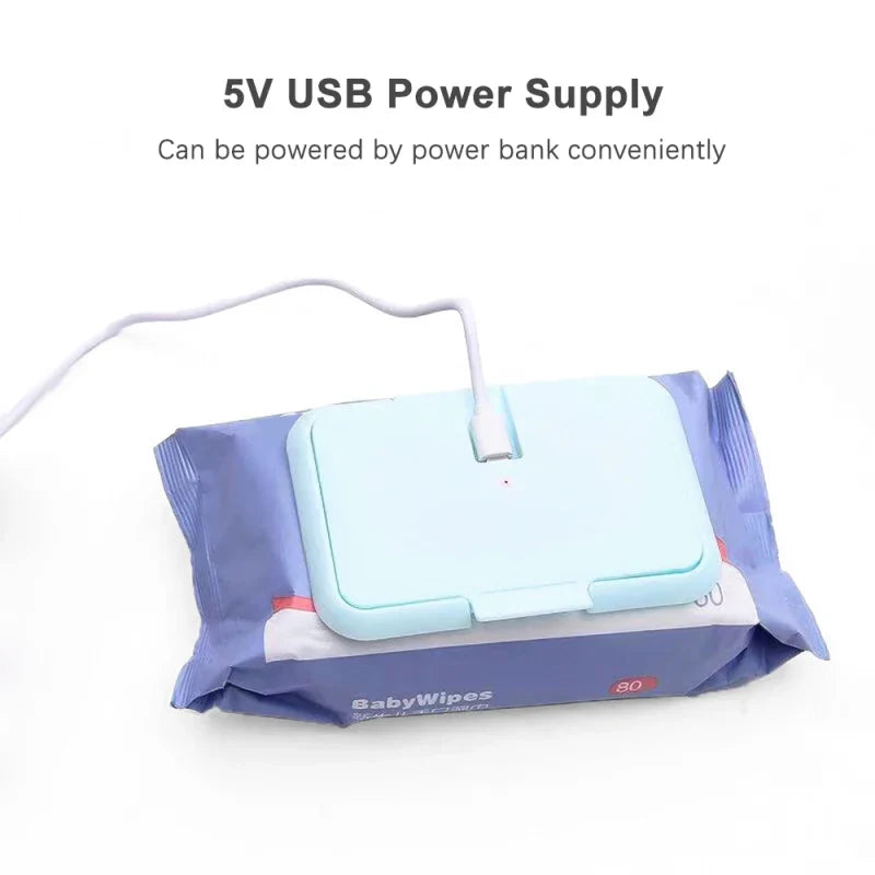 Portable USB Baby Wipe Warmer | Travel-Friendly 5V