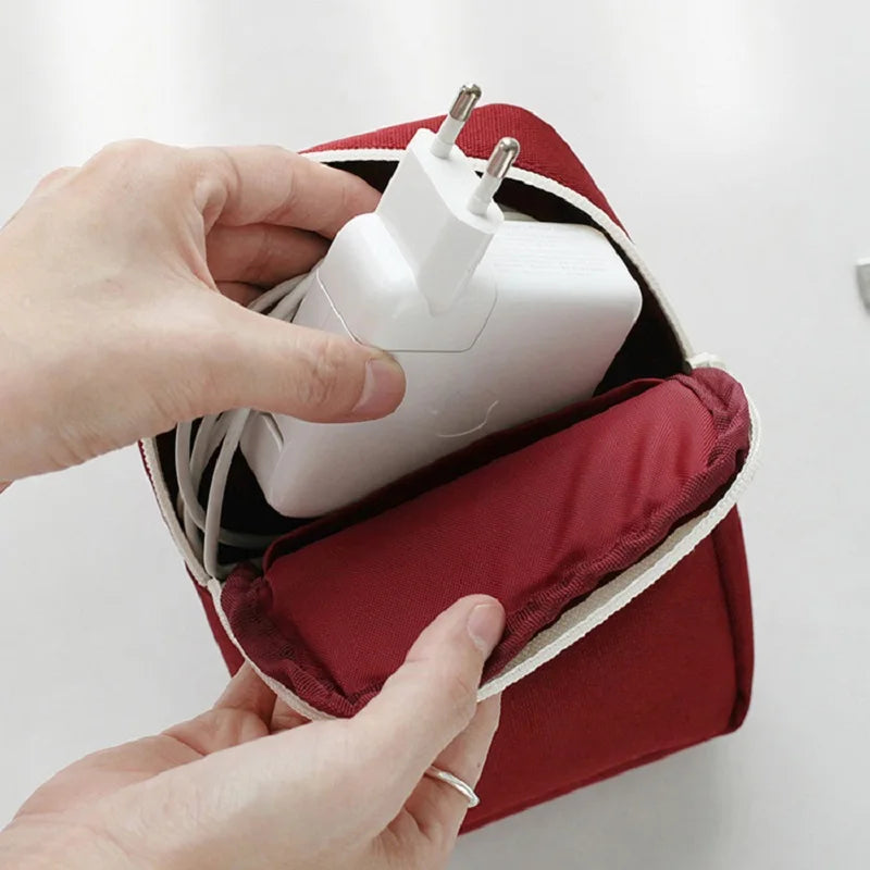 Travel Electronics Organizer Bag – Cables, Power Bank & Earphones