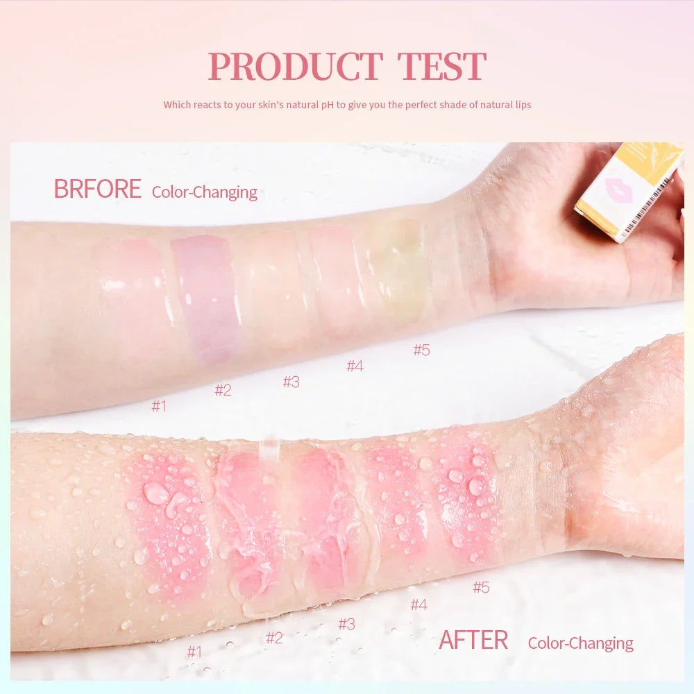 ibcccndc PH Color Changing Flower Lip Oil Gloss 3.8ml