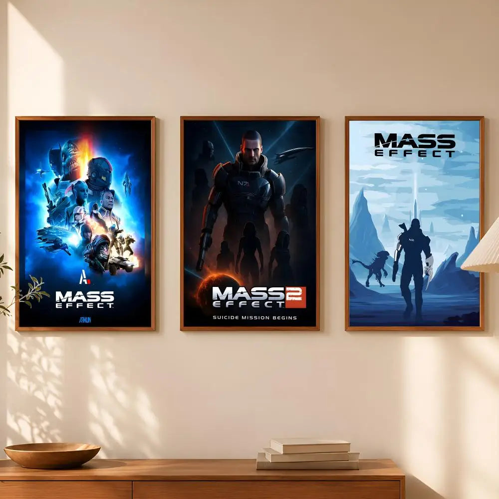 Mass Effect HD PVC Wall Poster – Self-Stick & Waterproof Decor