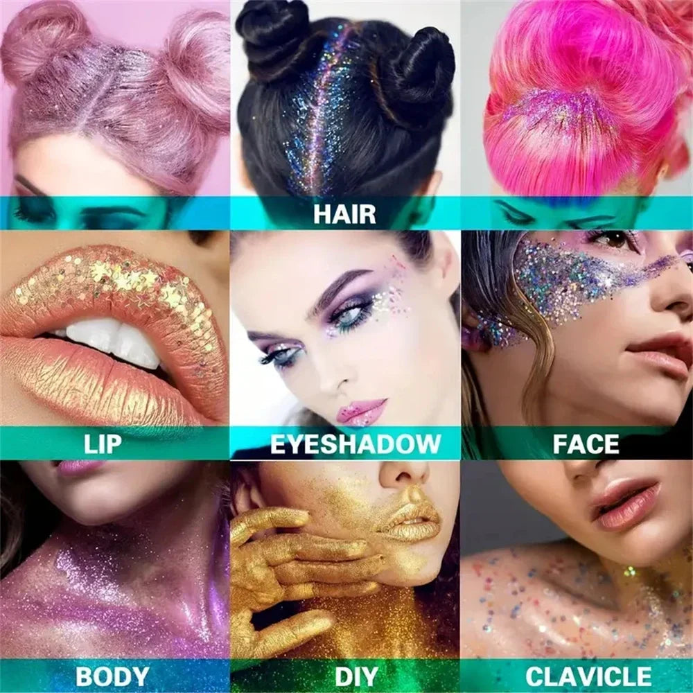 Mermaid Sequin Body Glitter Gel Long-lasting Shine Carnival Parties