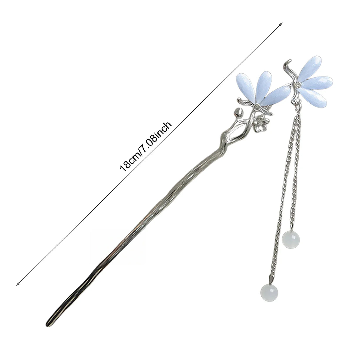 Chinese Style Alloy Hair Sticks – Floral Hanfu Hair Accessory