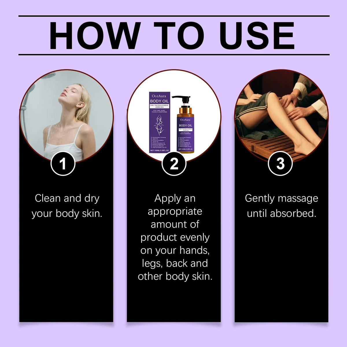 Body Nourishing Oil Firming Dry Skin Brightening Soft Glow