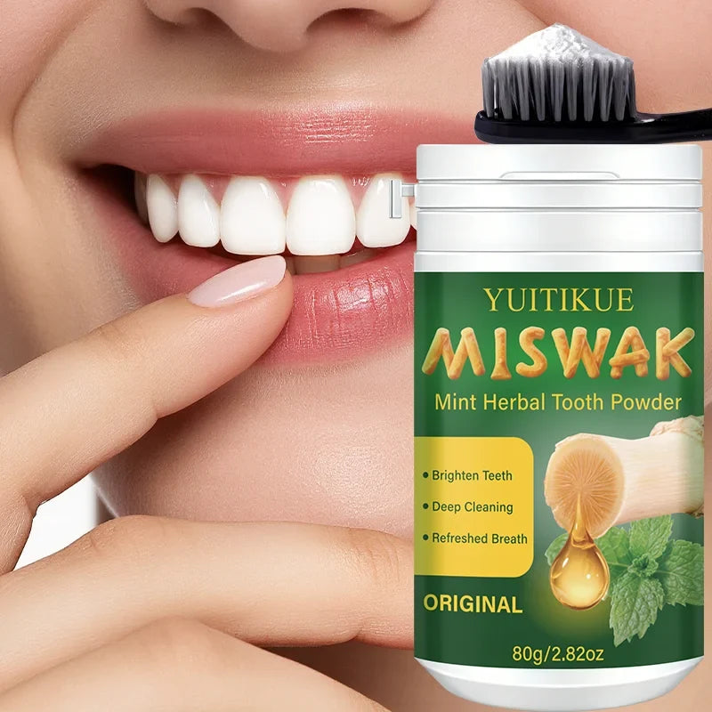 Miswak Mint Herbal Tooth Powder – Brighten & Deep Clean
