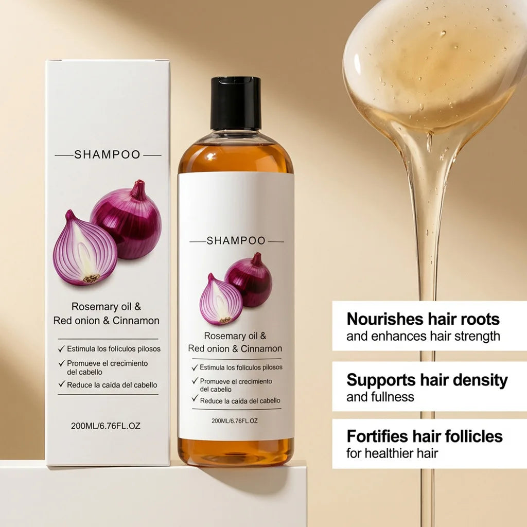 Onion & Cassia Shampoo – Strengthen, Repair & Add Shine 200ml