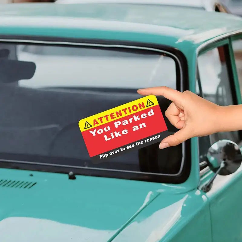 You Park Like Idiot Business Cards Bad Parking Funny Violation Adult