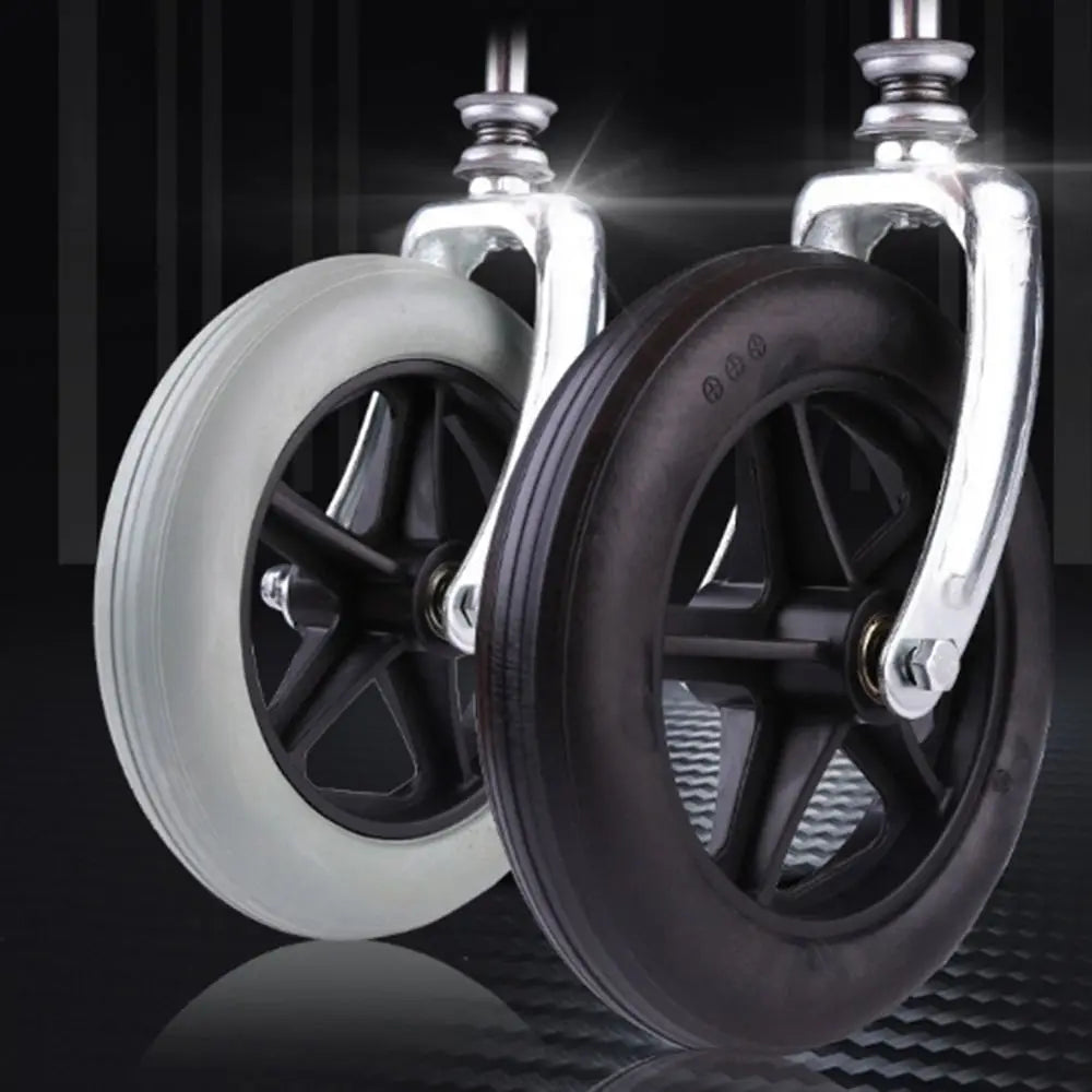Rubber Wheelchair Front Castor Anti Slip 6 7 Shopping Cart Wheels