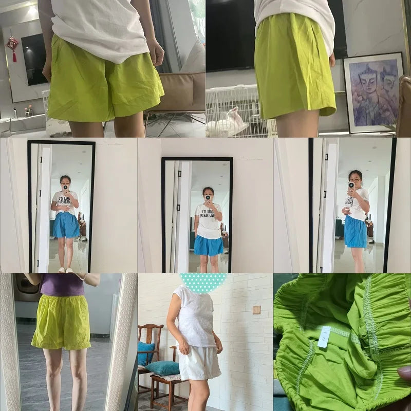 Women's Quick-Dry Wide Leg Beach Shorts – Elastic Waist S–2XL