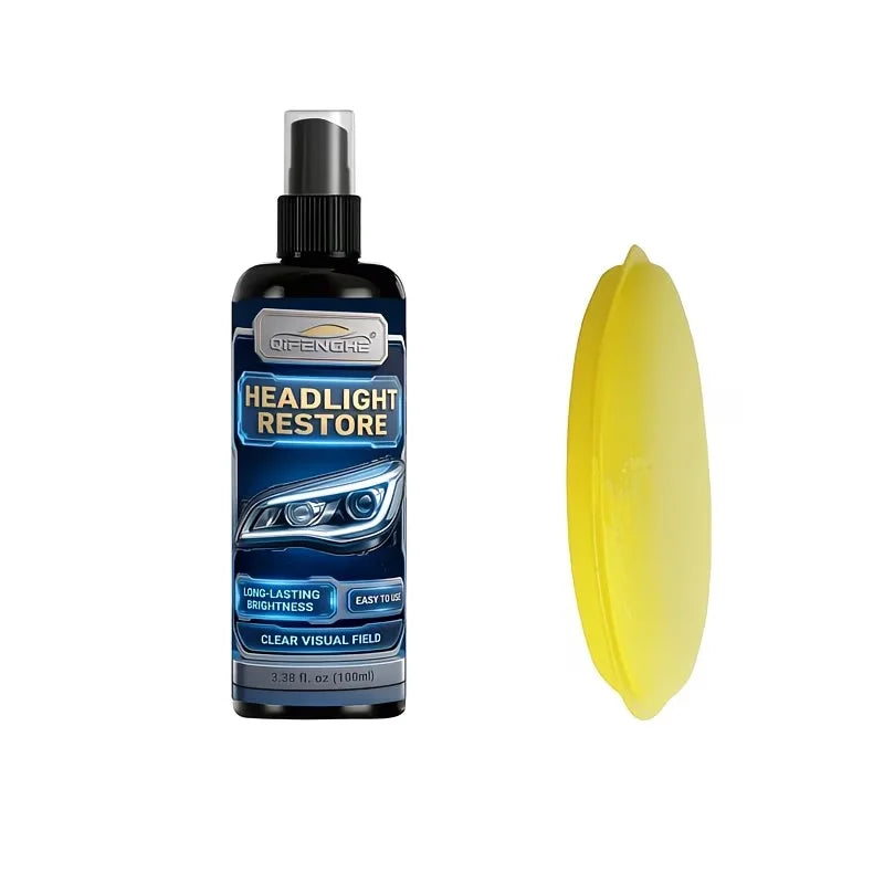 Car Headlight Restoration Kit – Restore Spray & Polish 100ml