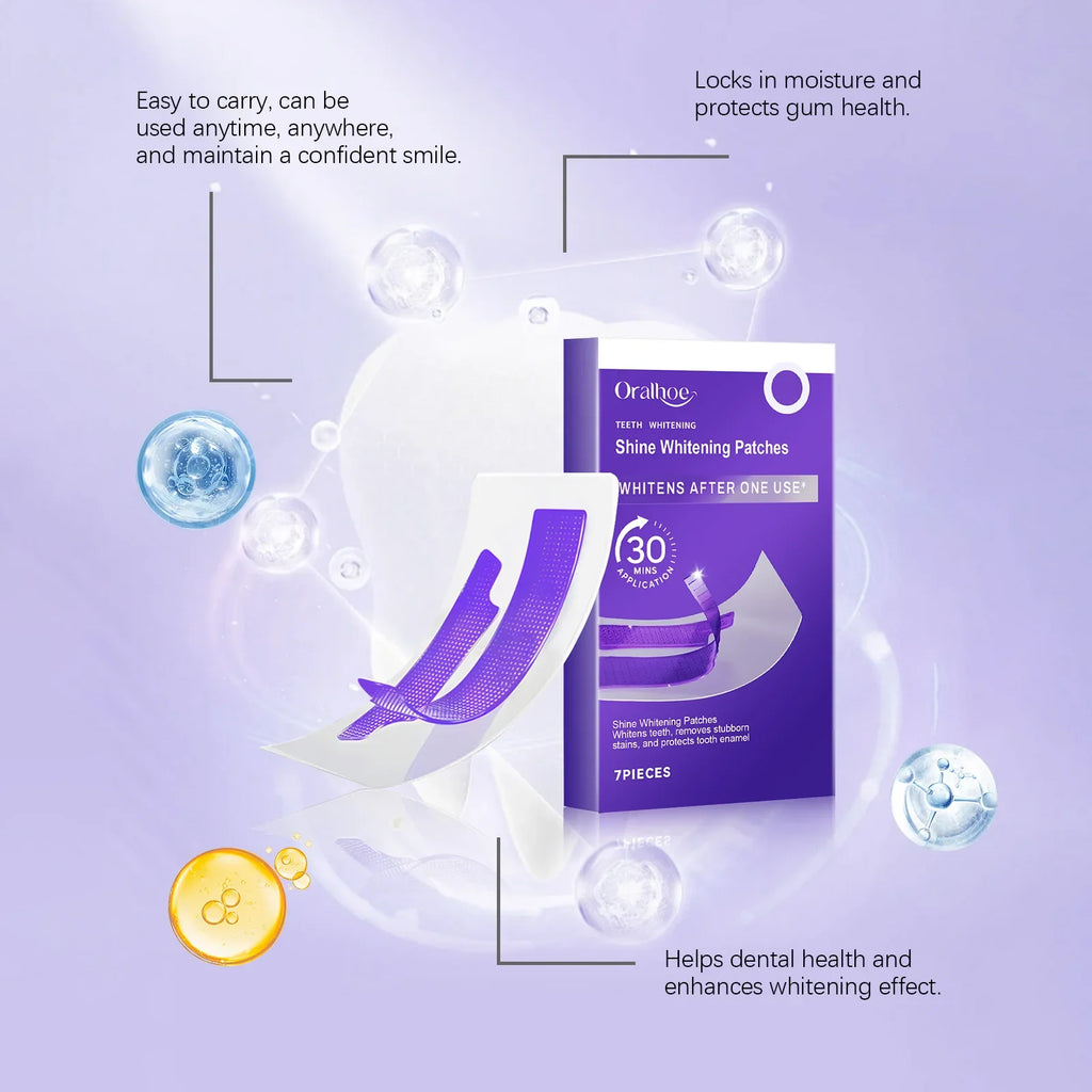 Purple Teeth Brightening Strips – Colour Correcting Oral Care