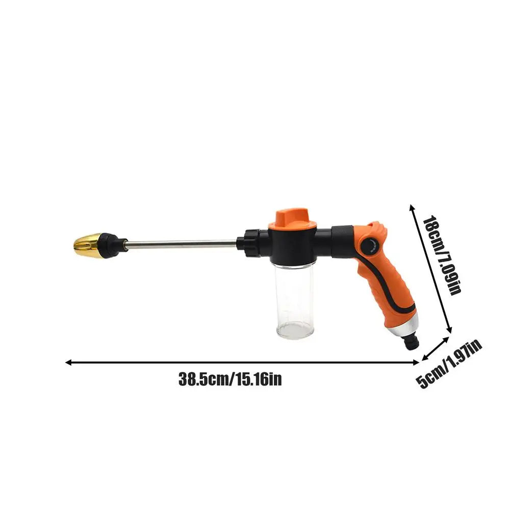 Heavy Duty Adjustable Garden Hose Nozzle | Multi-Pattern Sprayer