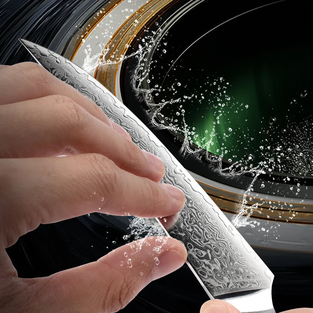 GrandSharp AUS-10 Damascus Steel Steak Knife | Japanese Steel