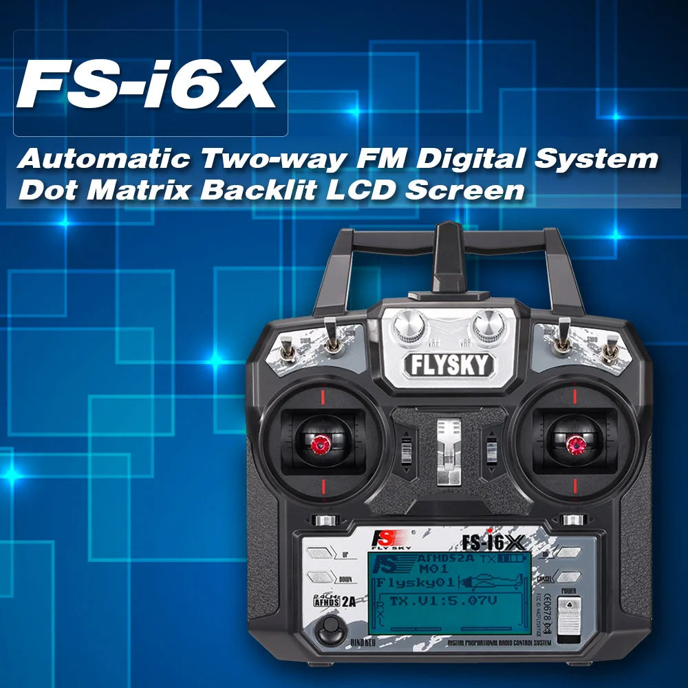Flysky FS-i6X 10CH 2.4GHz RC Transmitter & FS-iA6B Receiver