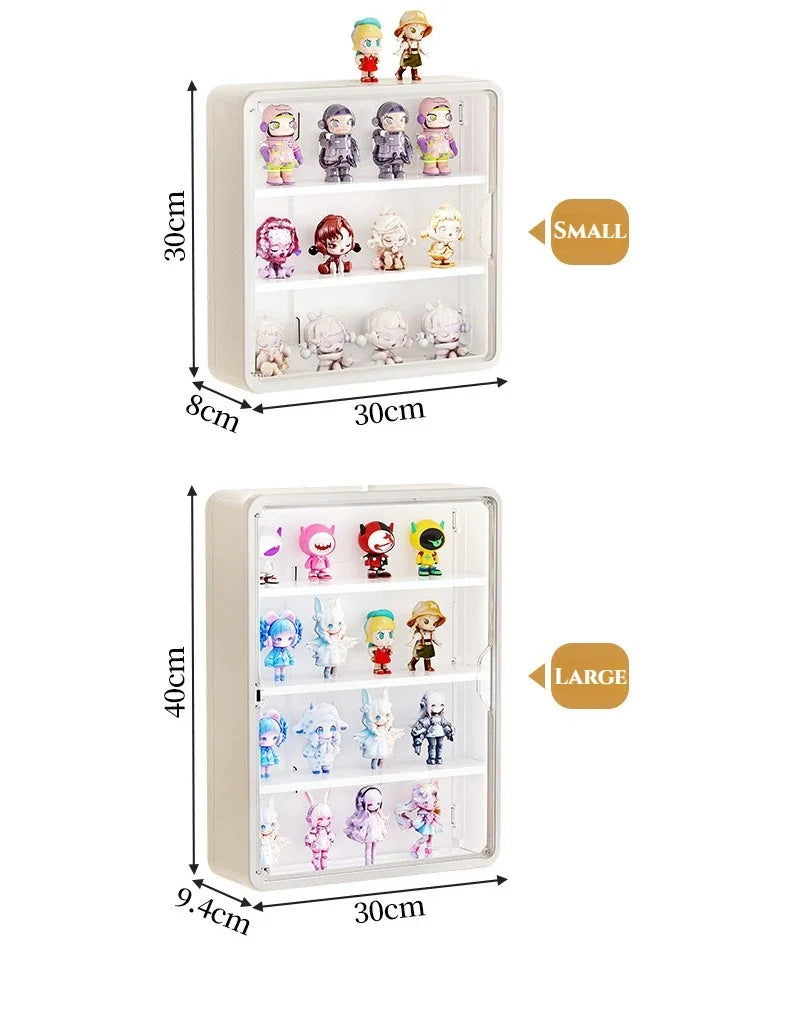 Wall Mounted Magnetic Display Rack for Action Figures & Blind Boxes