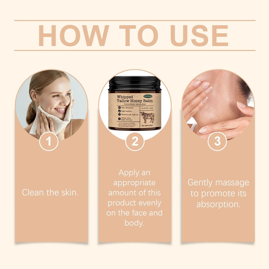 Woodsleep Beef Tallow Paste Deeply Moisturizer Brightening Wrinkle
