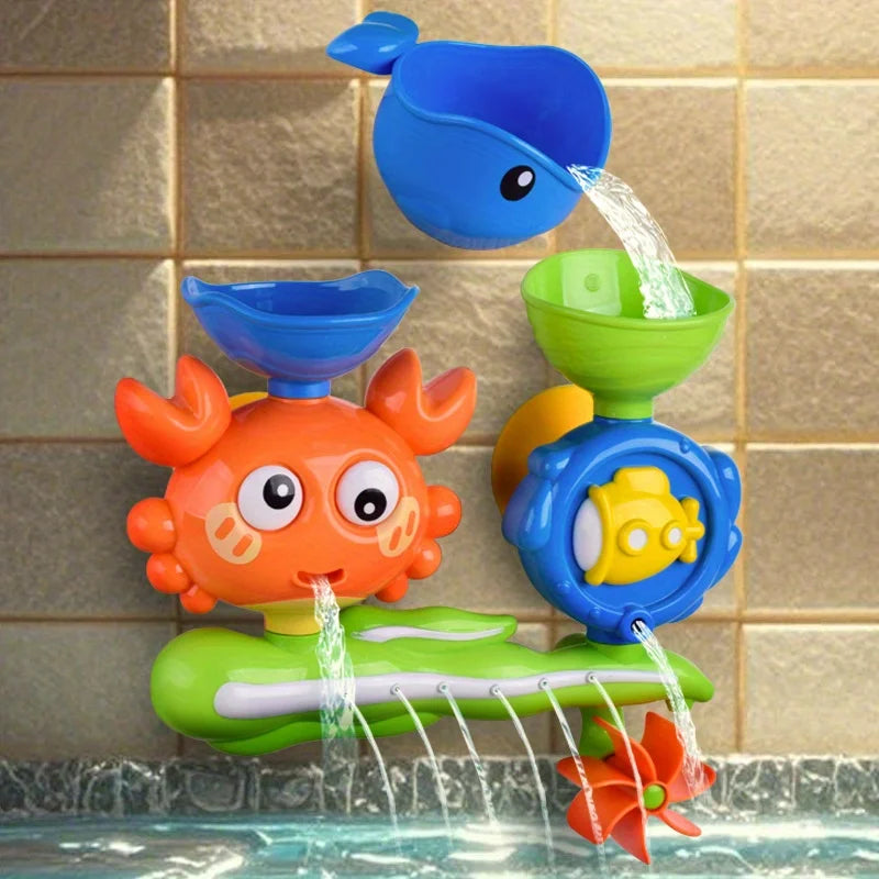 Kids Suction Cup Bath Toy Set – Colorful Flower | Ages 0–3