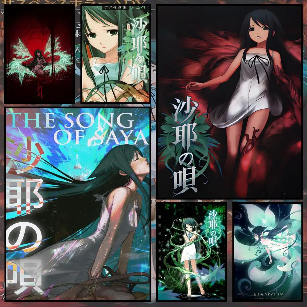 Song of Saya Wall Poster – Waterproof Peel & Stick PVC Art