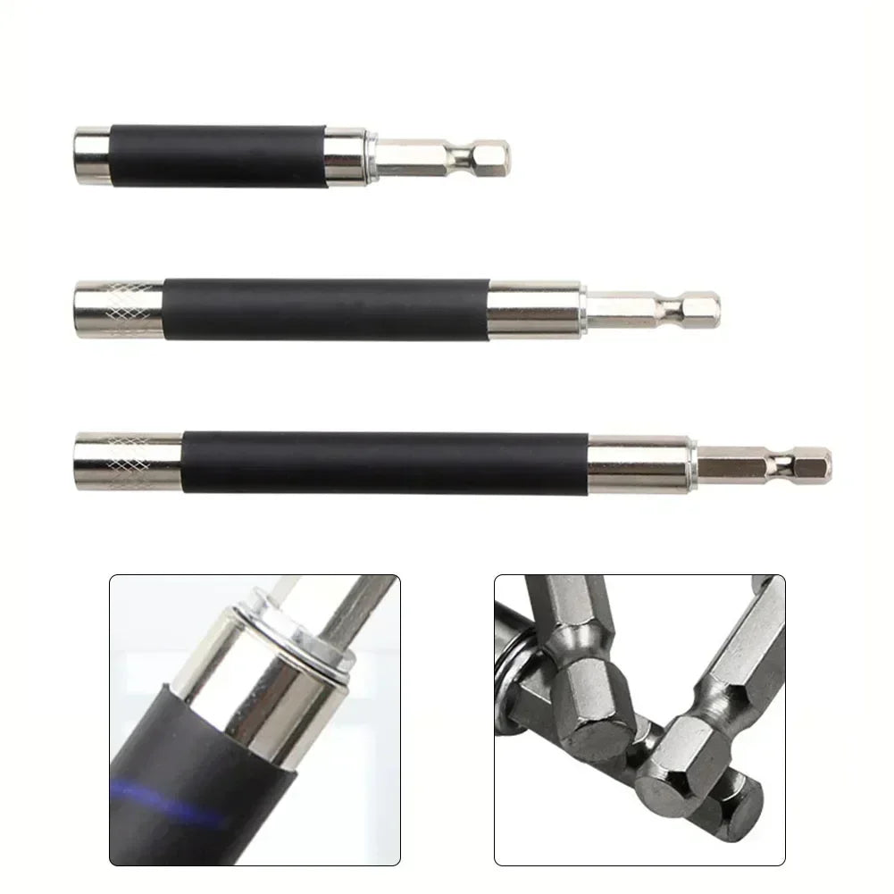 Magnetic Screwdriver Bit Holder 1/4 Hex Extension Bar 80-140mm