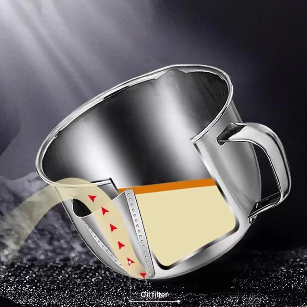 Fat Separator Cooking Multifunctional Grease Gravy Strainer Stainless