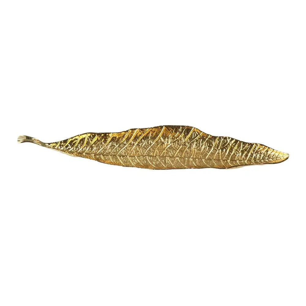 Retro Leaf Incense Holder Tray | Zinc Alloy Zen Incense Rack